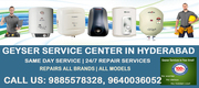 Geyser Service Center in Hyderabad Secunderabad